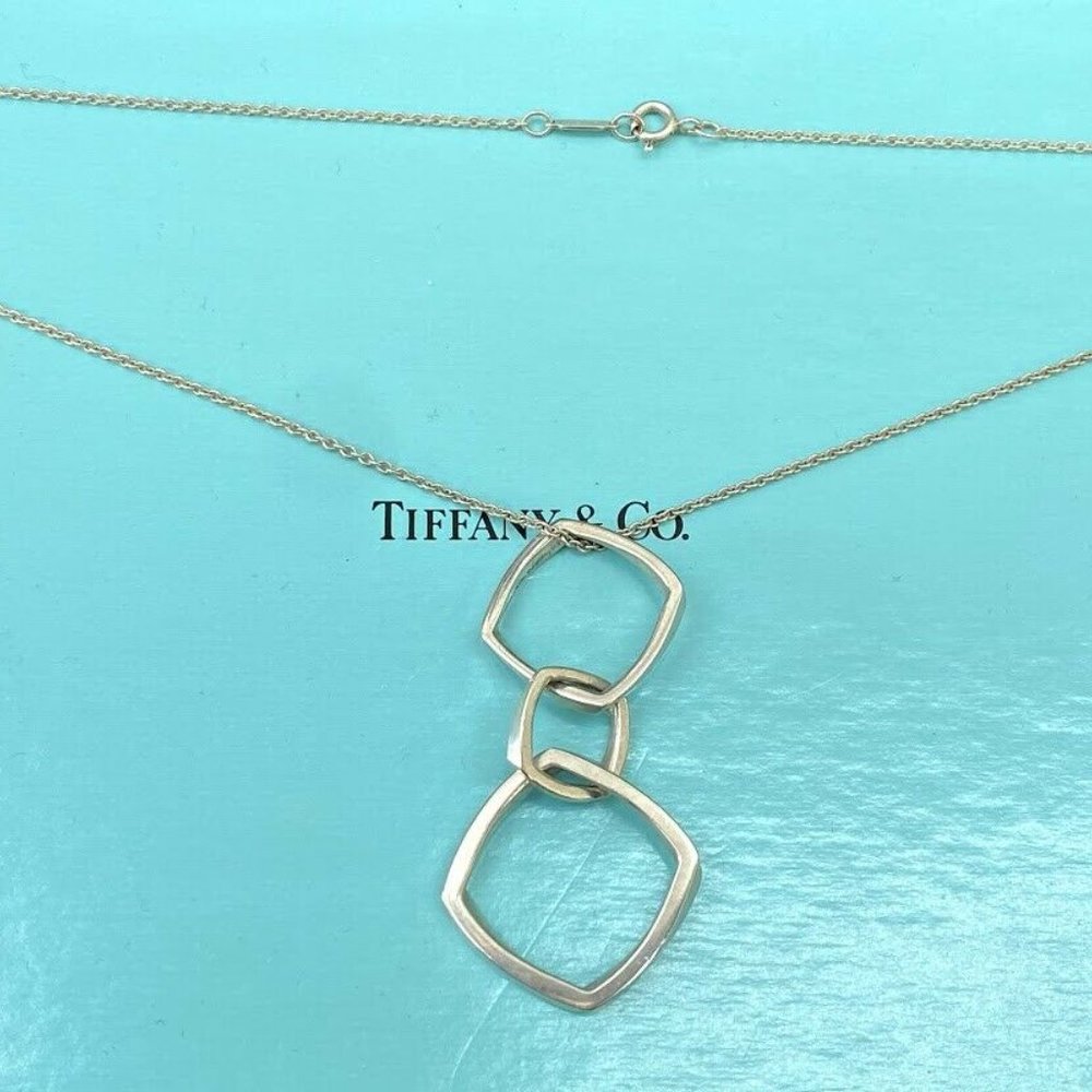 MINT CONDITION!!  Tiffany & Co. Frank Gehry Interlocking Torque Necklace